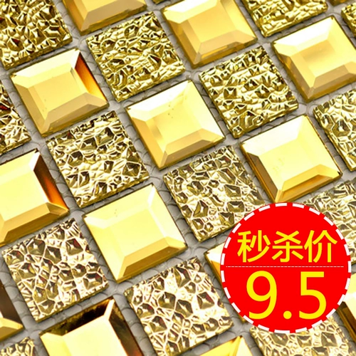 Метковая бриллиантовая хрустальная стеклянная стеклянная мозаичная плитка телевизор Фоновая настенная зеркальная крыльца