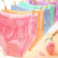 5 cái của cổ tích lụa ren bow ladies đồ lót dễ thương bông thoáng khí tam giác đồ lót nữ bên trong quần lót đôi