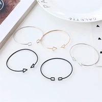 Hollow tam giác hình học mở bracelet sinh viên vài vòng đeo tay hoang dã nữ mô hình đơn giản tính cách cá tính vòng đeo tay Hàn Quốc vòng tay đẹp