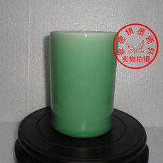 Чайная чашка 景德镇文革厂货瓷器 原建国瓷厂产 单色釉 绿豆青釉笔筒