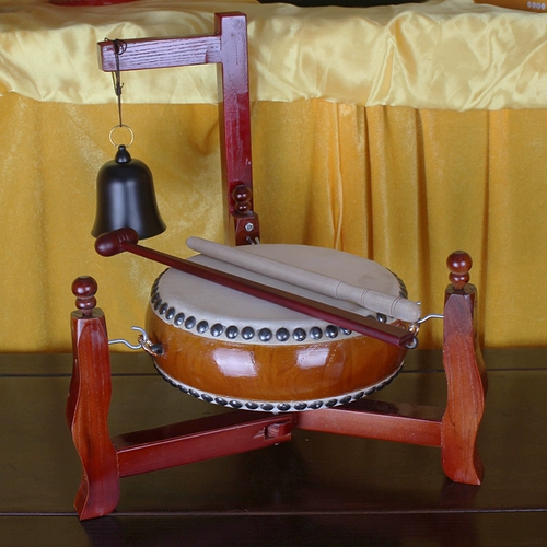 Маленькая колокольчика барабанная рамка буддийский барабанщик