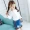 Cô gái xuân 2018 mới cho trẻ em Hàn Quốc ve áo sơ mi dài tay hoang dã