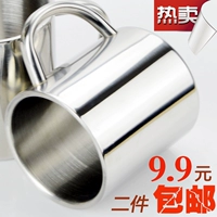 Thép không gỉ cốc nước trẻ em dày hai lớp cup 304 cup sinh viên tùy chỉnh mẫu giáo tay cup cup bình đựng nước