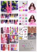 Barbie Cao Gót Công Chúa Home Pha Lê Giày Tote Quần Áo Váy Trang Sức Vòng Cổ Trẻ Em của Phụ Kiện Đồ Chơi