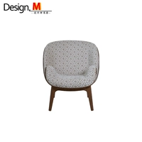 Design.M Gỗ rắn Bắc Âu thiết kế nội thất ghế bành kalin Ghế phòng khách sang trọng Karina ghế tựa