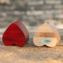 Lỗ gỗ khóa Luban khóa cao cấp khóa trái tim tình yêu trái tim khóa trái tim màu đỏ khóa người lớn sáng tạo đồ chơi thông minh lego con gái