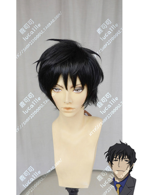 taobao agent Stephen A -black fluffy explosion anime men's accessories cosplay wig
