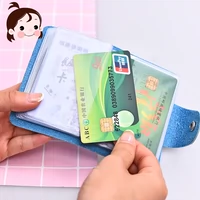 Thời trang kẹo thẻ màu gói sáng tạo người đàn ông tươi và phụ nữ lái xe giấy phép siêu mỏng đa thẻ dung lượng lớn thẻ xách tay túi ví nam hàng hiệu