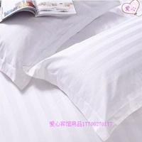 Khách sạn bộ đồ giường khách sạn cotton nguyên chất polyester bông mã hóa satin dải đồng bằng in hoa văn gối gối hơi cao cấp