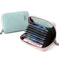 Phiên bản Nhật Bản và Hàn Quốc của gói thẻ khóa kéo ví một gói tín dụng thẻ accordion của phụ nữ đặt tiền mini gói thẻ nhỏ gọn clutch nữ