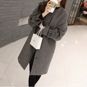 Áo khoác lửng nữ size rộng dài 2019 thời trang xuân hè mới dành cho nữ áo len gió nữ - Trung bình và dài Coat