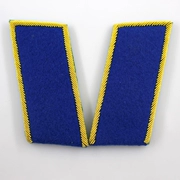 Điểm mới kim loại thêu huy hiệu vàng lụa xanh dưới cùng không quân cổ áo bộ sưu tập quạt cổ điển trang phục đạo cụ - Những người đam mê quân sự hàng may mặc / sản phẩm quạt quân đội