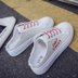 Một nửa dép nữ 2018 mùa hè mới Hàn Quốc phiên bản của hoang dã phẳng giày trắng mà không có gót chân một bàn đạp lười biếng giày vải Plimsolls