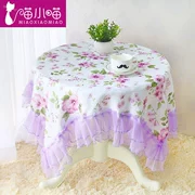 Vòng khăn trải bàn nhỏ hình chữ nhật bàn cà phê vườn vải ren tươi khăn trải bàn tròn khăn trải bàn bìa khăn bìa vải bộ