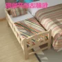 Đa chức năng rắn gỗ lắp ráp đơn giản trẻ em hiện đại giường nhỏ bằng gỗ giường cũi với hộ lan tôn sóng duy nhất khu dân cư đồ nội thất bộ giường ngủ đẹp