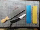 Качание качание качание лезвие не -литийная бумага для бумаги для шлифования для ножа для мечей друзей