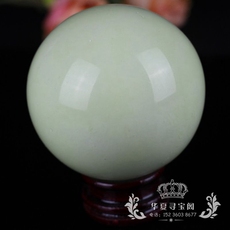 Ювелирный камень 批发直径6厘米发光球夜光球天然荧光石夜明珠摆件镇宅旺运保平安