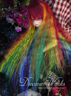 taobao agent BJD SD 4 points 3 -point wig hair High -temperature silk princess curl long hair 1/3, 1/4,1/6 2 color selection