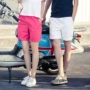 Bông mùa hè những người yêu thích màu hồng giản dị quần short nam năm quần bãi biển 2017 mùa hè mới Hàn Quốc quần áo khoác nam đẹp