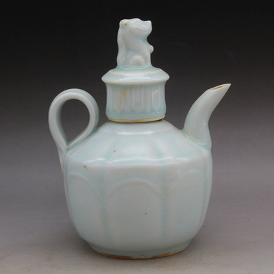 Songhu Tian Kiln Shadow Blue Teapot Фарфоровый фарфоровый фарфоровый