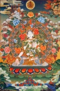 Tên của nghệ thuật thêu kit thêu phòng khách diy thêu cổ xưa vẽ nhân vật của Phật Thangka HD Hình Hình 80 * 120cm - Bộ dụng cụ thêu