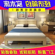 Cấu trúc khung 2018 giường thông 1.5 m hiện đại nhỏ gọn gỗ rắn 1.8 m đôi 2 người giường lưu trữ giường