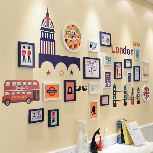 Фотография, настенная фоторамка для спальни, в британском стиле