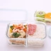 Lò vi sóng gia dụng Hộp cơm trưa Hộp thủy tinh Bento Tủ lạnh Tủ lạnh Hộp bảo quản trái cây Hộp kín hình chữ nhật - Hộp cơm điện sưởi ấm