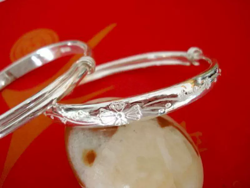Ретро серебряный браслет handmade, проба серебро 999