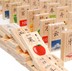 Montessori dạy học nhân vật Trung Quốc domino xây dựng khối gỗ 3-5 tuổi trẻ em học đồ chơi giáo dục sớm nhận thức đồ chơi cho bé 2 tuổi Khối xây dựng