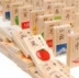 Montessori dạy học nhân vật Trung Quốc domino xây dựng khối gỗ 3-5 tuổi trẻ em học đồ chơi giáo dục sớm nhận thức