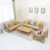 Gỗ sồi trắng gỗ sồi trắng sofa đơn sofa đôi ba chữ số 123 kết hợp phòng khách đơn giản theo phong cách Nhật Bản - Ghế sô pha