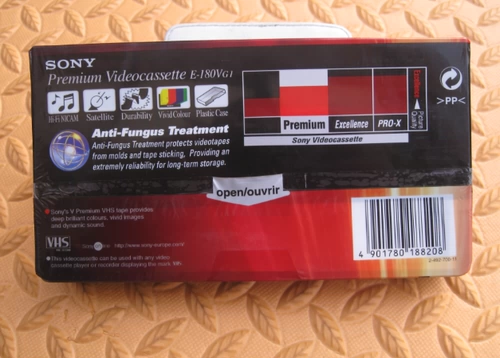 Special Sony Sony E180 минут VHS Videy Tape Blank Video Old Video Tape