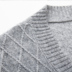 2017 mới mùa xuân và mùa thu trung niên nam cha nạp knit vest cardigan V-Cổ len vest kích thước lớn Dệt kim Vest