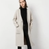 Mùa thu và mùa đông áo khoác mới của phụ nữ Áo khoác len dài tay mỏng YJG9212 - Áo len lót đôi