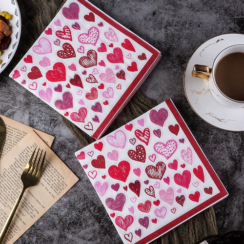 Цветной печатный обеденный стол Рисунок ткань, салфетка ресторан свадьба брак на брак чисто деревянная бумага из гостиничной бумаги Использование бумаги