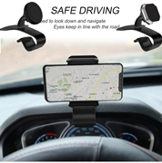 Xe bảng điều khiển kiểm soát sáng tạo HUD trực tiếp xem nam châm Snap lăng từ người giữ điện thoại bánh xe - Phụ kiện điện thoại trong ô tô