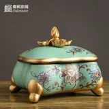 Ретро коробка для хранения, глина, изысканная коробочка для хранения, украшение, аксессуар, популярно в интернете, китайский стиль