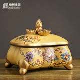 Ретро коробка для хранения, глина, изысканная коробочка для хранения, украшение, аксессуар, популярно в интернете, китайский стиль