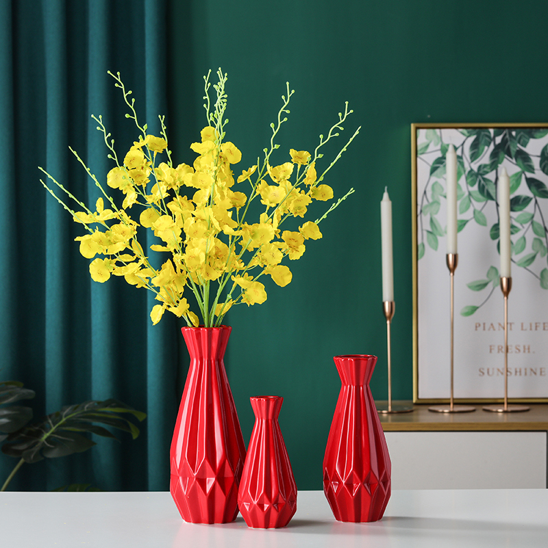 2023 Modern Ceramic Master Bedroom Simple Creative Home Vase Living Room Wedding House Classic Desktop Noble Decoration details Picture