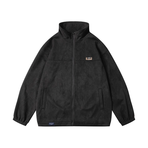 Осенняя бархатная японская ретро куртка для отдыха, оверсайз