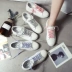Mùa hè Hàn Quốc chụp giày trắng nữ 2018 mới giày vải hoang dã giày nữ sinh thường mang giày gió giày thể thao lining Plimsolls