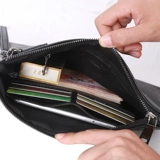 Большая маленькая сумка клатч для отдыха, бумажник, из натуральной кожи, коллекция 2023