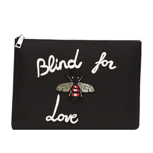 Водонепроницаемая маленькая сумка клатч, сумка с петлей на руку, бумажник, коллекция 2023, ткань оксфорд, с вышивкой