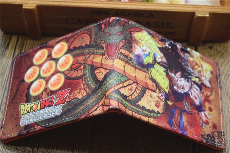 Longzhu GCartoon comic Dragon Ball DRAGONBALL Sun WuKong Saiya people PU student children wallet free shipping