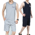 Cộng với phân bón XL bông lỏng vest nam giản dị không tay thể dục bóng rổ phù hợp với mùa hè mỏng thể thao phù hợp với Áo vest cotton