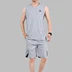 Cộng với phân bón XL bông lỏng vest nam giản dị không tay thể dục bóng rổ phù hợp với mùa hè mỏng thể thao phù hợp với