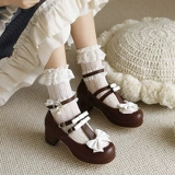 Оригинальные японские милые туфли с бантиком для принцессы, стиль Лолита