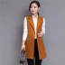 2018 mùa xuân và mùa thu mới cardigan Hàn Quốc phiên bản của mỏng giảm béo kích thước lớn vest phù hợp với áo khoác nữ dài vest phụ nữ