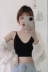 Mùa hè phiên bản Hàn Quốc của màu đen lưới màu đỏ người đẹp lưng quấn ngực áo lót yếm ngắn với một ống quần lót phía dưới bên ngoài mặc phụ nữ - Ống